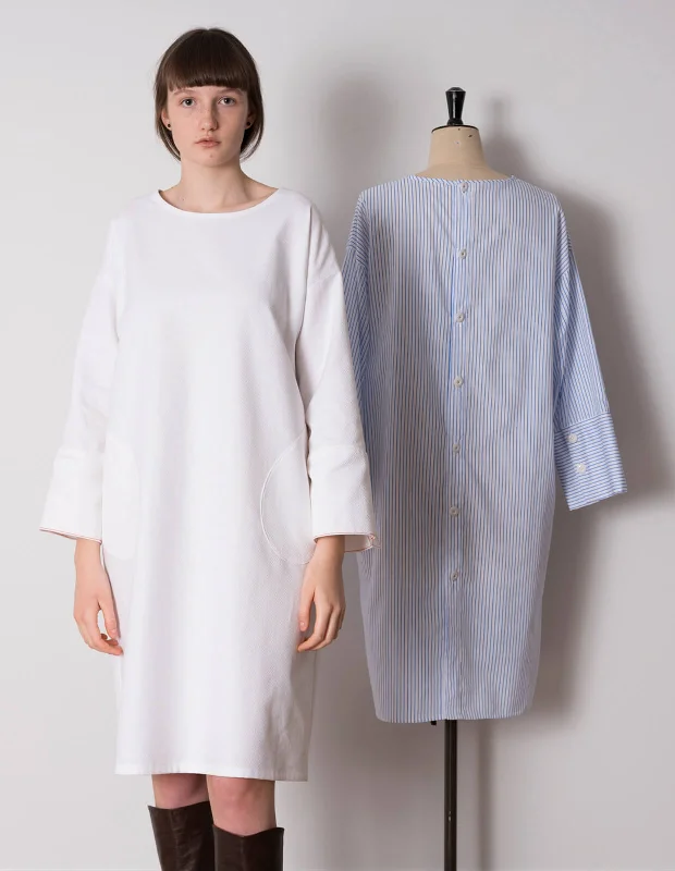 Women's Off - Shoulder Chunky Knit Sweater Dresses in Earth TonesThe Maker's Atelier Keira Fogden Dress