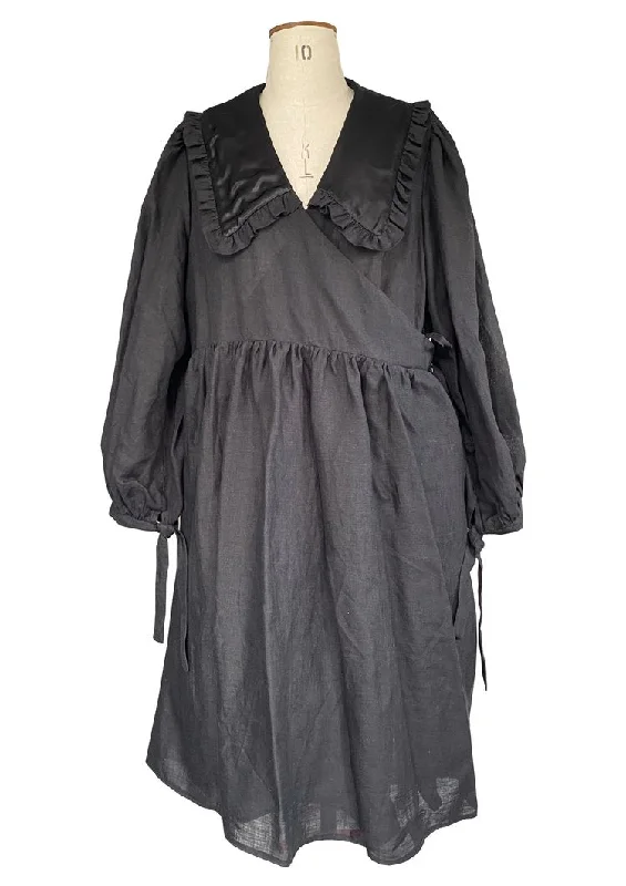Plus Size Women's Asymmetric Hem Sweater Dresses in Modern DesignsTrend Patterns TPC29 Gathered Wrap Dress
