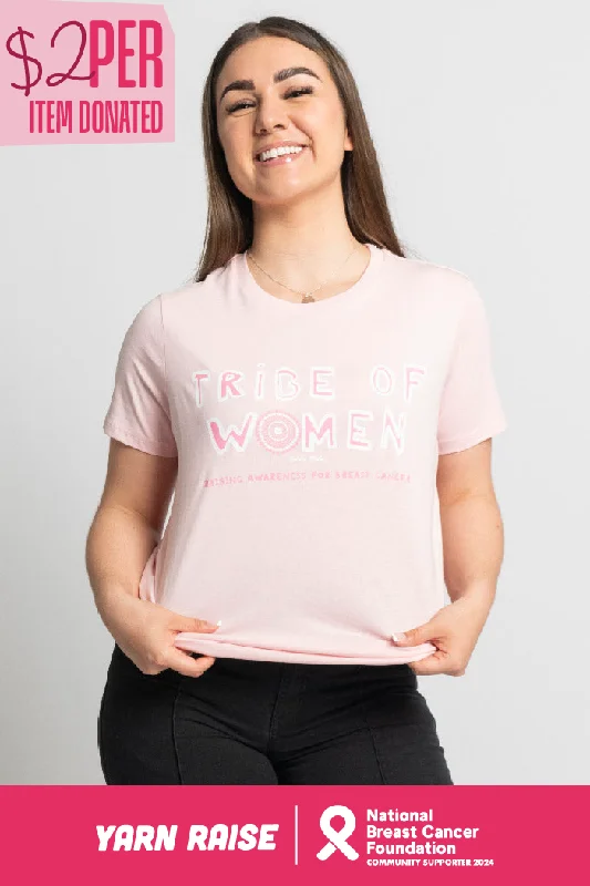 Tribe Of Women Type Pink Cotton Crew Neck Women’s T-Shirt