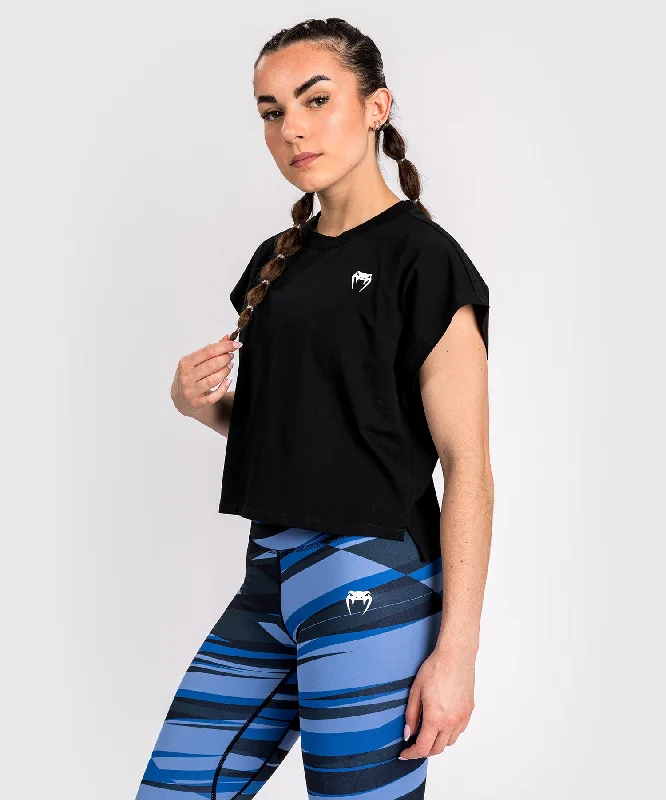 V - Neck Women T Shirt to Enhance the NecklineVenum Abyss T-shirt Cropped - Deep Black