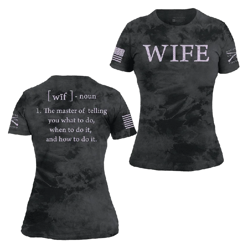 Women's Wife Defined Slim Fit T-Shirt - Black Wash