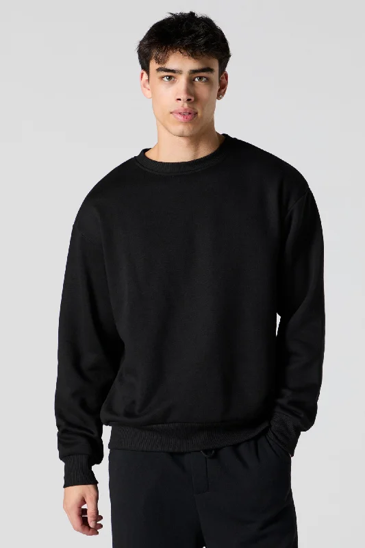 Solid Fleece Sweatshirt