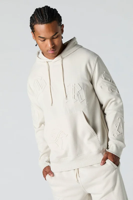 Women's fleece - lined hoodie with thumbholes for warmth in winterEmbossed Fleece Hoodie Women's fleece - lined hoodie with thumbholes for warmth in winterEmbossed Fleece Hoodie