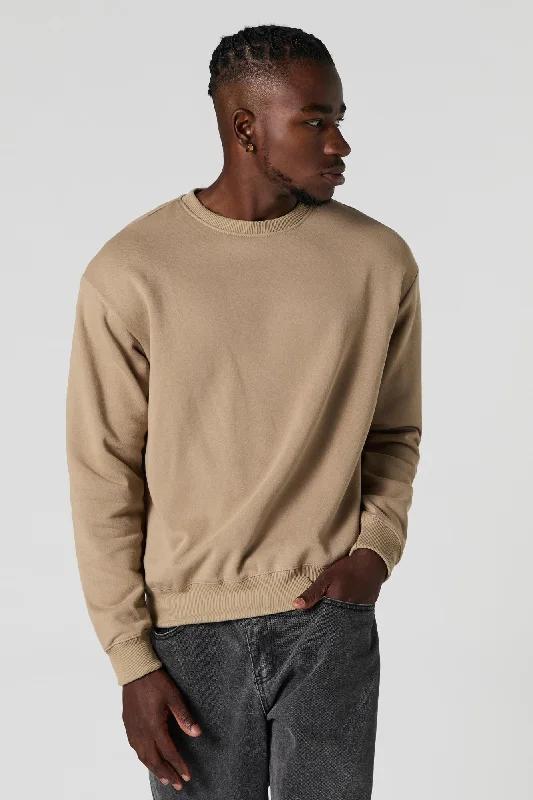 Women's pullover hoodie with a side slit for a modern and relaxed fitEveryday Fleece Crewneck Sweatshirt Women's pullover hoodie with a side slit for a modern and relaxed fitEveryday Fleece Crewneck Sweatshirt