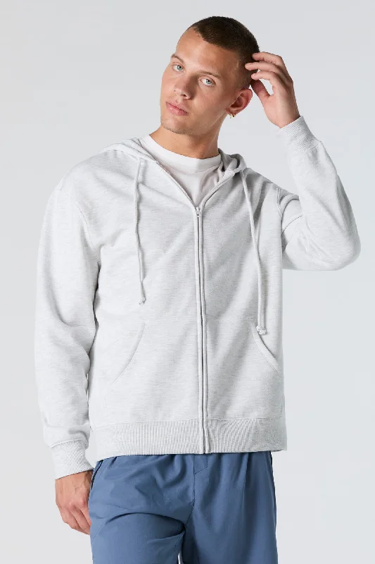 Everyday Solid Zip-Up Fleece Hoodie