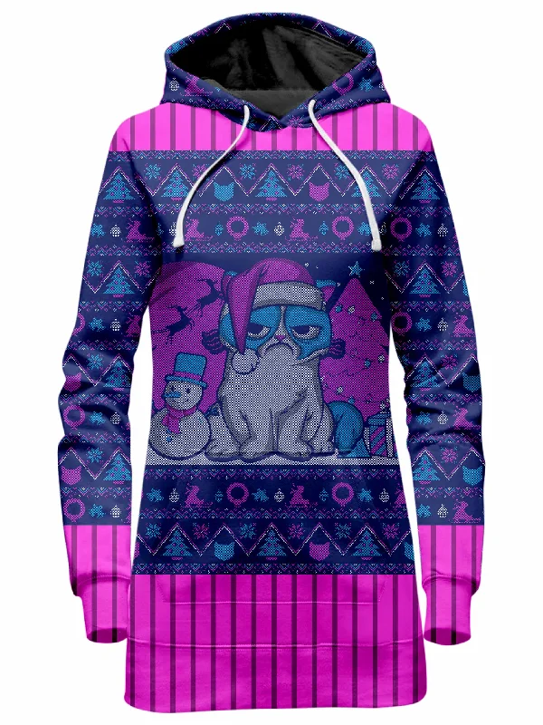 Women's hoodie with a detachable hood for customizable stylingBah Humbug Hoodie Dress