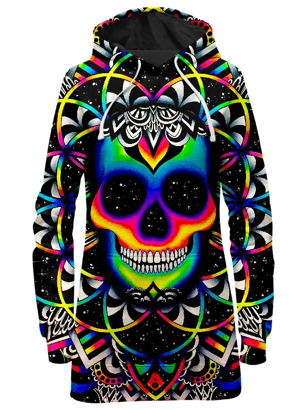 Women's oversized cropped hoodie with drawstrings for a trendy lookChaos Hoodie Dress Women's oversized cropped hoodie with drawstrings for a trendy lookChaos Hoodie Dress