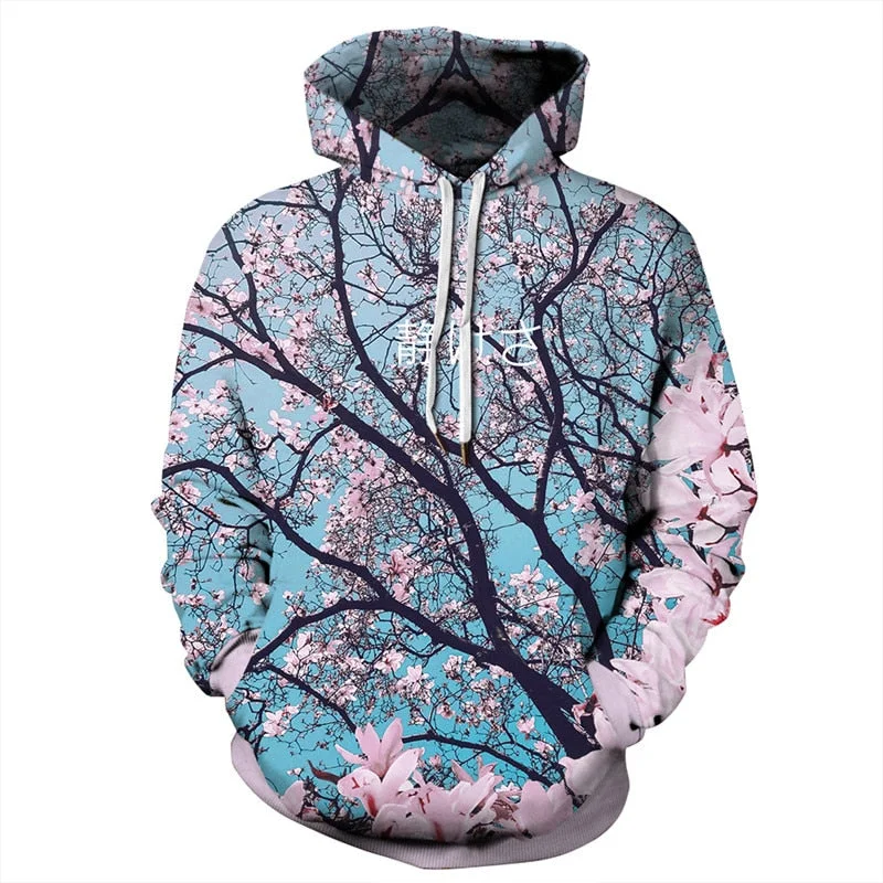 Women's crew - neck sweatshirt in a heather gray shade for a classic and versatile optionCherry Blossom Sky Classic Pullover Hoodies Women's crew - neck sweatshirt in a heather gray shade for a classic and versatile optionCherry Blossom Sky Classic Pullover Hoodies