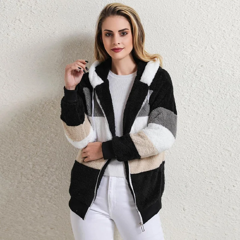 Women's tie - dye hoodie in bright colors for a retro and eye - catching styleFast Shipping Women's Warm and Plush Hooded Jacket for Winter Women's tie - dye hoodie in bright colors for a retro and eye - catching styleFast Shipping Women's Warm and Plush Hooded Jacket for Winter