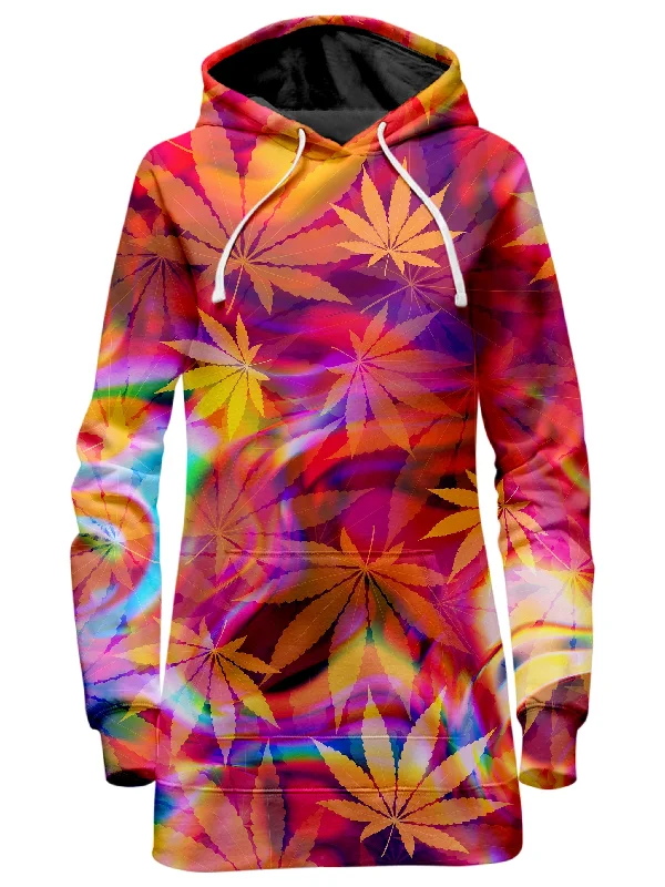 Women's hoodie with a detachable hood for customizable stylingGanja Dreamin Hoodie Dress Women's hoodie with a detachable hood for customizable stylingGanja Dreamin Hoodie Dress