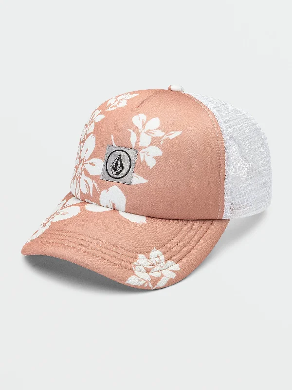 Women's quilted puffer jackets in a cropped silhouette for a modern twistInto Paradise Hat - Clay
