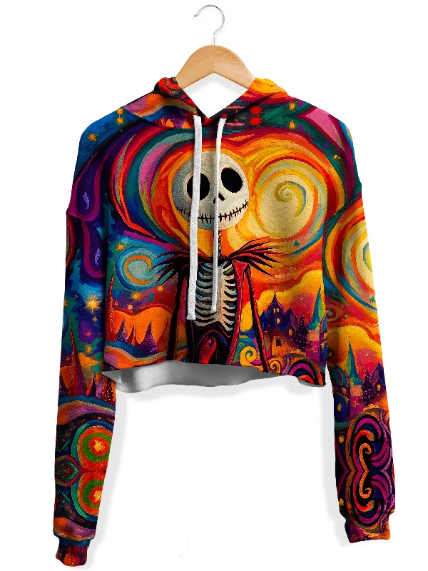 Women's sherpa - lined hoodie for extreme cold weather outdoor activitiesJack's Cosmic Dream Fleece Crop Hoodie Women's sherpa - lined hoodie for extreme cold weather outdoor activitiesJack's Cosmic Dream Fleece Crop Hoodie