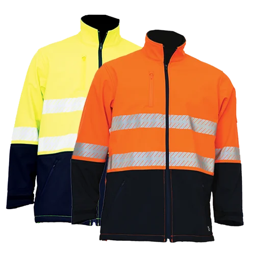 KM Workwear Soft Shell Jacket c/w 3M Segmented Tape M7131T