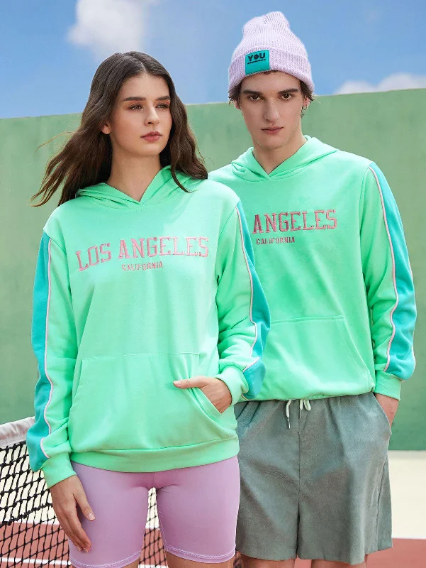 Women's tie - front hoodie in a lightweight fabric for summer layeringLos Angeles Couple Hoodie Women's tie - front hoodie in a lightweight fabric for summer layeringLos Angeles Couple Hoodie