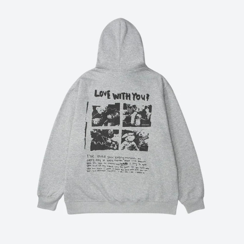 Women's tie - front hoodie in a lightweight fabric for summer layeringLove With You Hoodie Women's tie - front hoodie in a lightweight fabric for summer layeringLove With You Hoodie