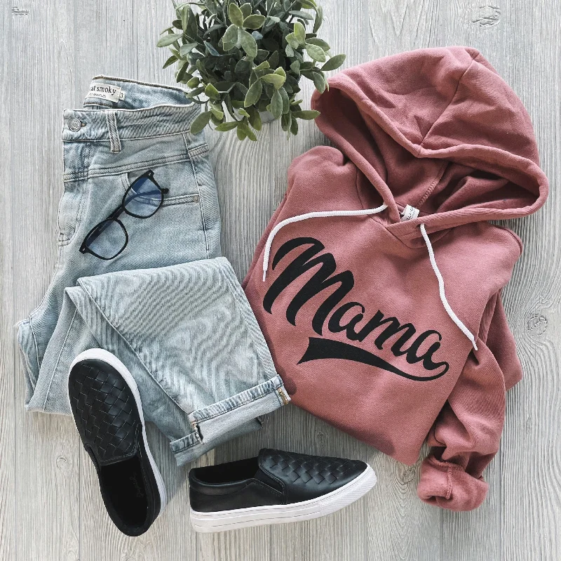 Women's color - block hoodie combining bold hues for a fashion - forward statementMama Sporty • Mauve Hoodie Women's color - block hoodie combining bold hues for a fashion - forward statementMama Sporty • Mauve Hoodie