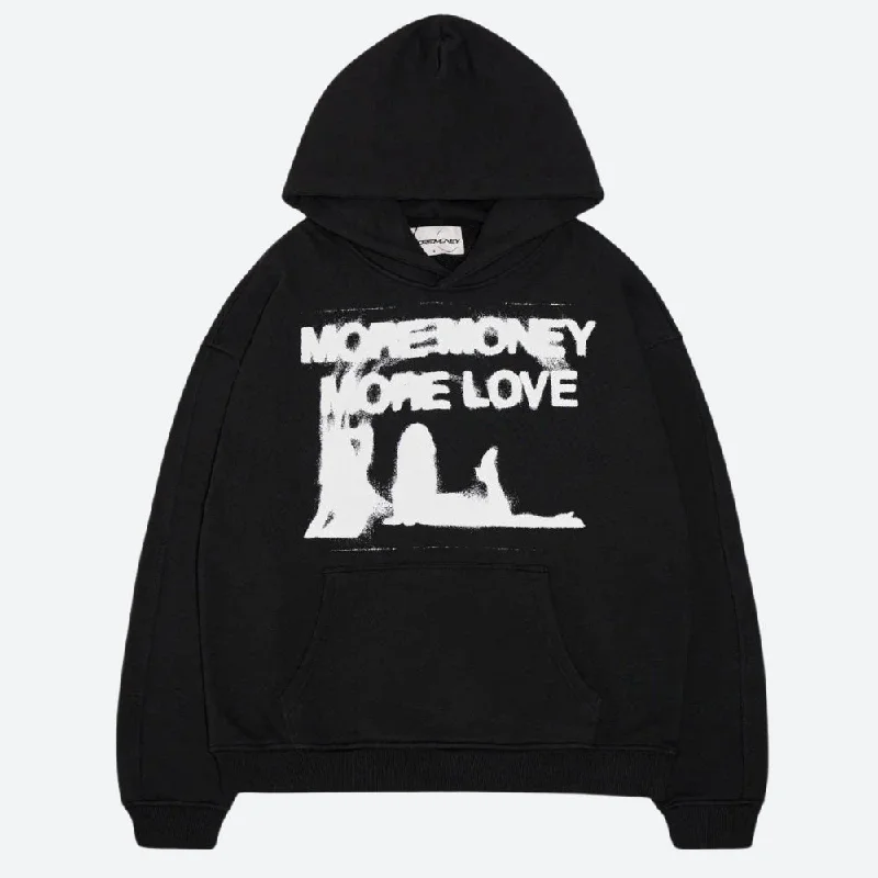 Women's long - sleeve cropped sweatshirt with ribbed cuffs for a snug fitMore Money More Love Hoodie Women's long - sleeve cropped sweatshirt with ribbed cuffs for a snug fitMore Money More Love Hoodie