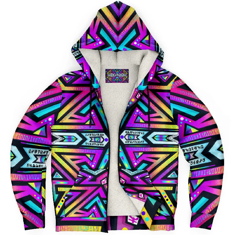 Women's mock - neck sweatshirt made of moisture - wicking material for fitness useMystic Mandala Micro Fleece Hoodie Women's mock - neck sweatshirt made of moisture - wicking material for fitness useMystic Mandala Micro Fleece Hoodie