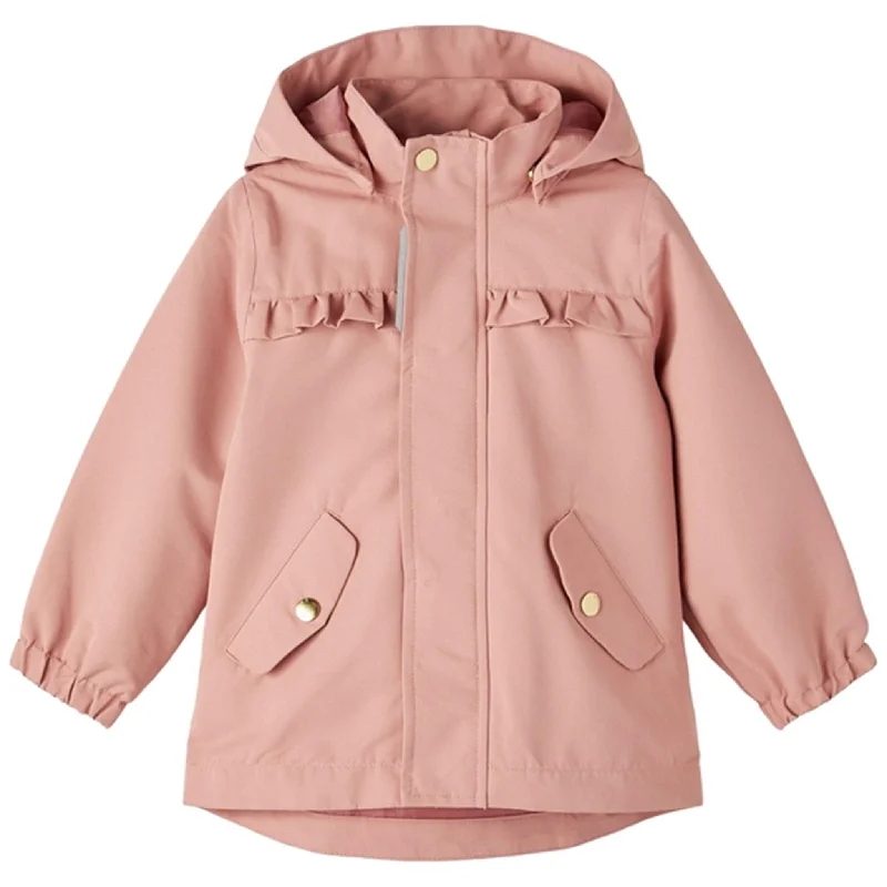 Women's windbreaker jackets with adjustable hoods for windy daysName it Old Rose Malex Jacket
