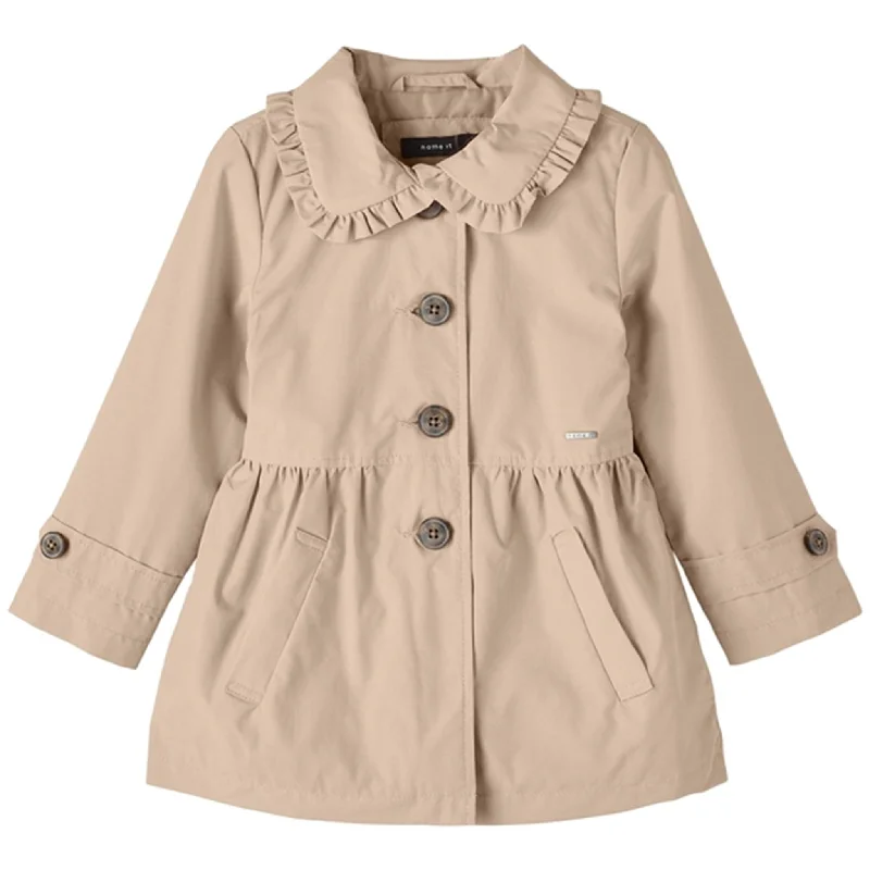 Women's trench coats with a removable belt for customizable stylingName it White Pepper Madelin Trenchcoat Women's trench coats with a removable belt for customizable stylingName it White Pepper Madelin Trenchcoat