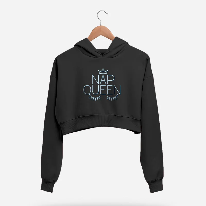 Nap Queen Crop Hoodie