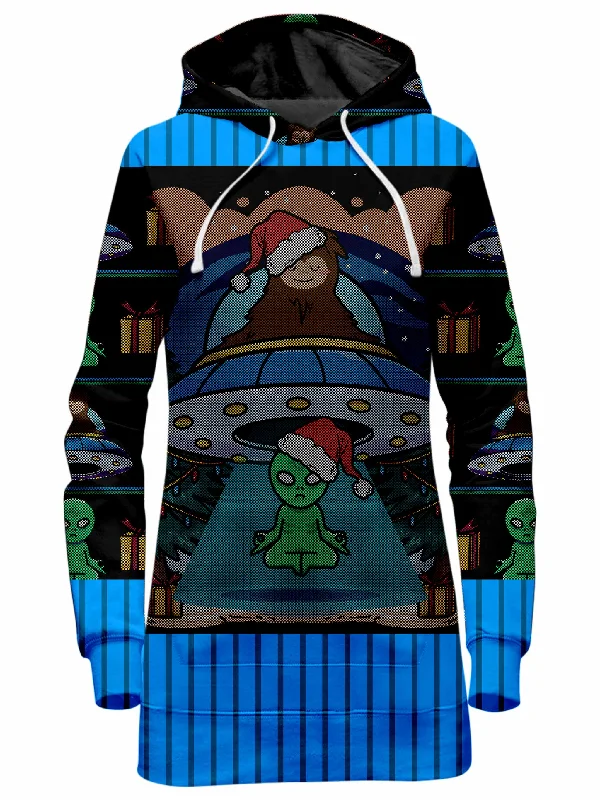 Women's mock - neck sweatshirt made of moisture - wicking material for fitness useOuta This World Hoodie Dress