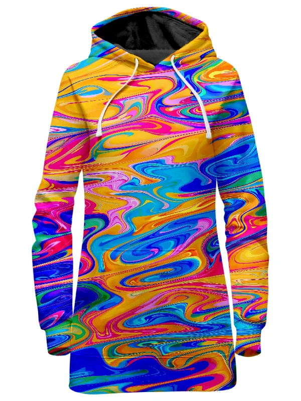 Women's tie - dye hoodie in bright colors for a retro and eye - catching stylePhaze Hoodie Dress Women's tie - dye hoodie in bright colors for a retro and eye - catching stylePhaze Hoodie Dress