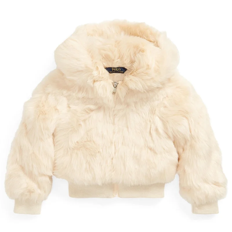 Women's bomber jackets with a holographic finish for a futuristic and eye - catching lookPolo Ralph Lauren Girl FZ Jacket English Cream Women's bomber jackets with a holographic finish for a futuristic and eye - catching lookPolo Ralph Lauren Girl FZ Jacket English Cream