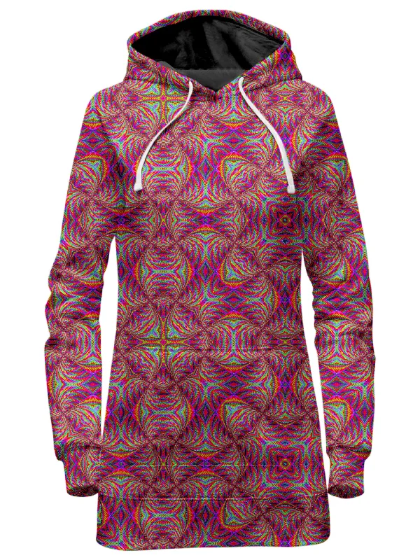 Women's fleece - lined hoodie with thumbholes for warmth in winterPsy Schism Hoodie Dress