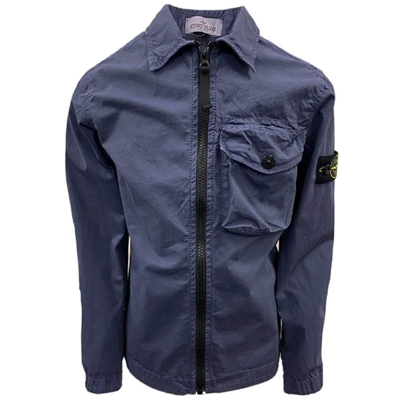 Stone Island Junior Overshirt Navy