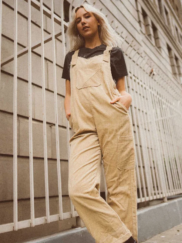 Women's long - length wool blend jackets for a warm and stylish winter lookStone Street Overalls - Khaki Women's long - length wool blend jackets for a warm and stylish winter lookStone Street Overalls - Khaki