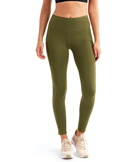 Women's cropped sweatshirt with a slogan graphic for a fun and expressive lookTD304 - TriDri Ladies Mesh Pocket Danica Leggings | Olive Women's cropped sweatshirt with a slogan graphic for a fun and expressive lookTD304 - TriDri Ladies Mesh Pocket Danica Leggings | Olive