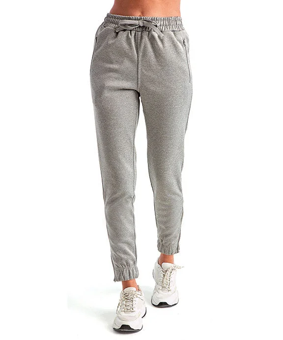 Women's graphic - printed sweatshirt featuring floral patterns for a feminine touchTD499 - TriDri Ladies Spun Dyed Jogger Pants | Grey Melange