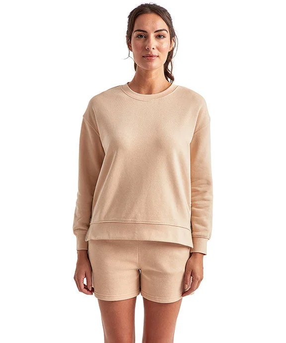 Women's fleece - lined hoodie with thumbholes for warmth in winterTD600 - TriDri Ladies Billie Side-Zip Sweatshirt | Nude