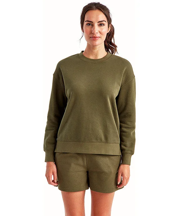 Women's hoodie with a glittery print for a glamorous and sparkly appearanceTD600 - TriDri Ladies Billie Side-Zip Sweatshirt | Olive