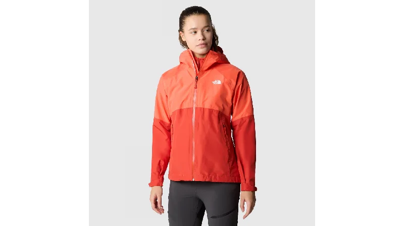 Women's cropped leather jackets with silver zippers for a punk - inspired outfitThe North Face Womens Diablo Dynamic Zip In Jacket
