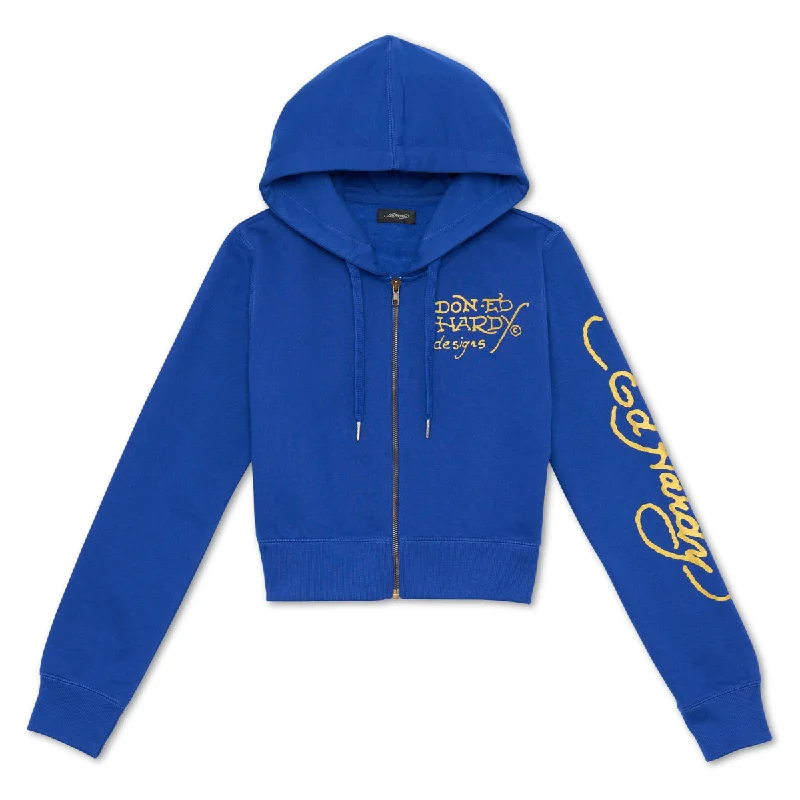 Women's cropped sweatshirt with a slogan graphic for a fun and expressive lookTiger Lotus Cropped Hoodie Women's cropped sweatshirt with a slogan graphic for a fun and expressive lookTiger Lotus Cropped Hoodie