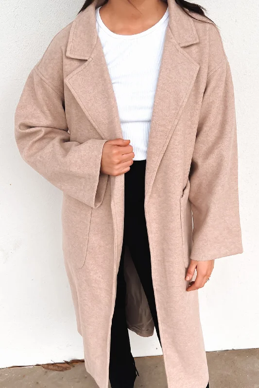 Women's military - style jackets with epaulets for a tough and fashionable appearanceTom Coat Tan Women's military - style jackets with epaulets for a tough and fashionable appearanceTom Coat Tan