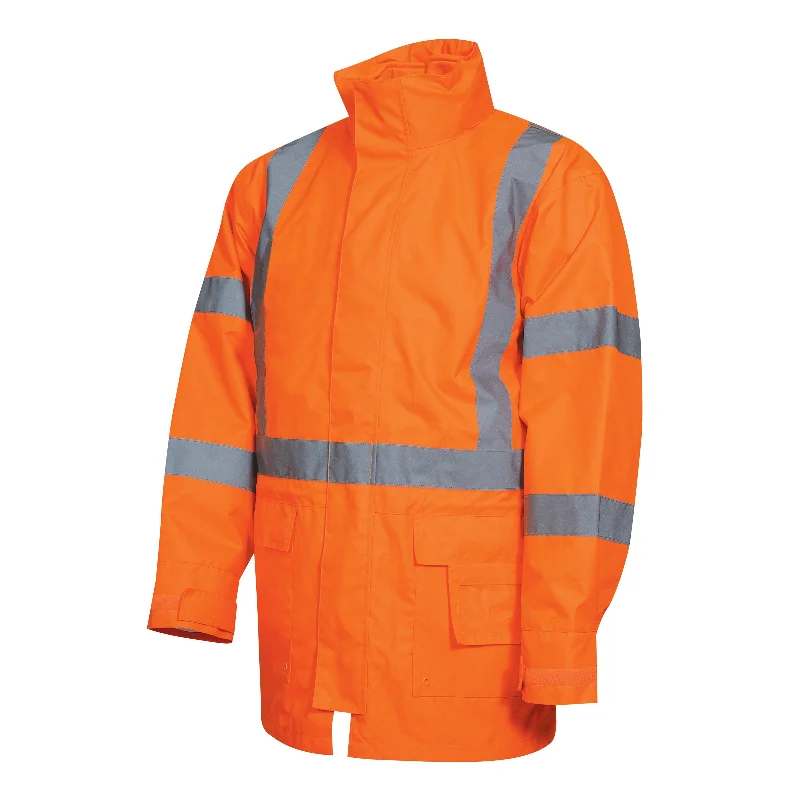 Tru Workwear Hi Vis 3 in 1 Jacket c/w Removable Inner Fleece Vest & Reflective Tape TJ1911T5