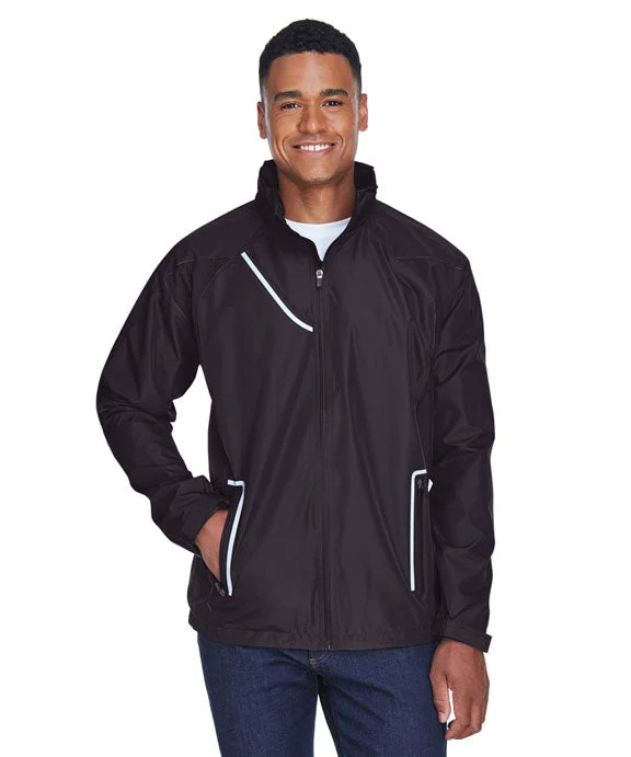 Women's quarter - zip sweatshirt made of organic cotton for eco - conscious fashionTT86 - Team 365 Mens Dominator Waterproof Jacket | Black