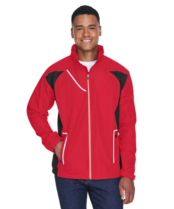 Women's fleece - lined hoodie with thumbholes for warmth in winterTT86 - Team 365 Mens Dominator Waterproof Jacket | Sport Red