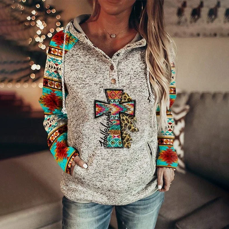 Women's mock - neck sweatshirt made of moisture - wicking material for fitness useVintage Print Hoodies for Women 2022 Women's mock - neck sweatshirt made of moisture - wicking material for fitness useVintage Print Hoodies for Women 2022