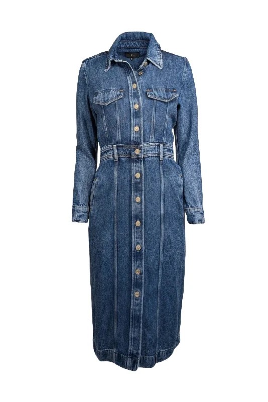 Pleated Women Dress with a Timeless and Elegant Texture Pleated Women Dress with a Timeless and Elegant Texture 7 For All Mankind - Blue Denim Chambray Dress Sz XS Pleated Women Dress with a Timeless and Elegant Texture Pleated Women Dress with a Timeless and Elegant Texture 7 For All Mankind - Blue Denim Chambray Dress Sz XS