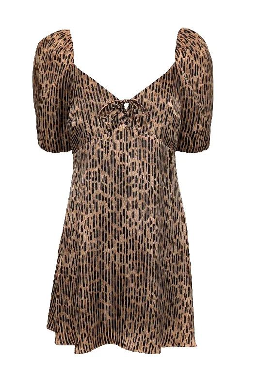 Wrap - Style Women Dress with Adjustable Fit for All Body Types Wrap - Style Women Dress with Adjustable Fit for All Body Types Alice & Olivia - Tan & Black Striped Leopard Print Dress Sz 12 Wrap - Style Women Dress with Adjustable Fit for All Body Types Wrap - Style Women Dress with Adjustable Fit for All Body Types Alice & Olivia - Tan & Black Striped Leopard Print Dress Sz 12
