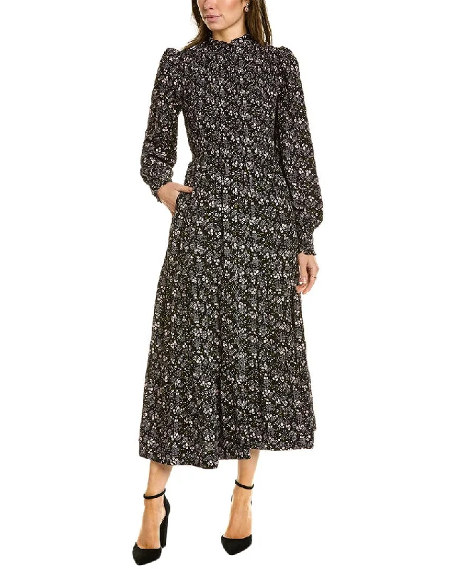 Plus Size Women Dress with a Flattering A - Line Cut for Comfort and Style Plus Size Women Dress with a Flattering A - Line Cut for Comfort and Style Boden Smocked Tiered Midi Dress