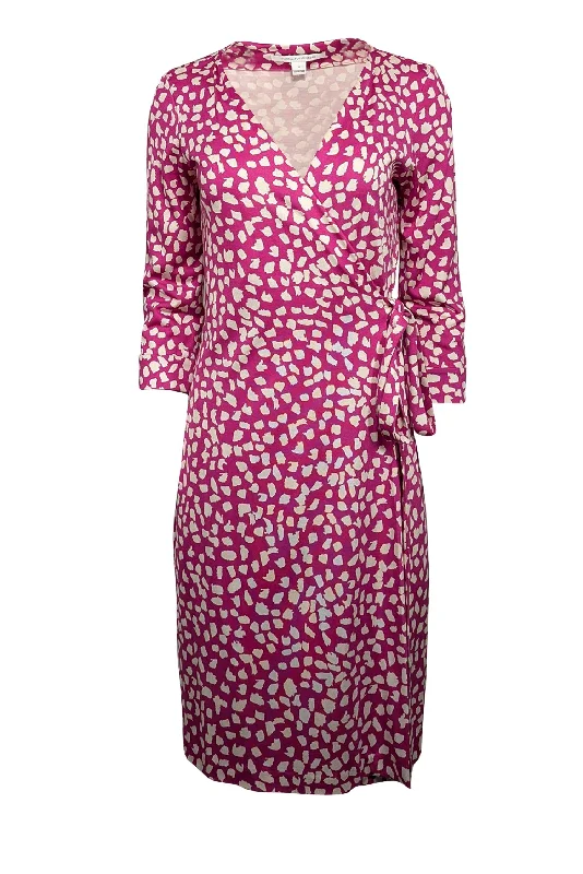 Strapless Women Dress with a Built - in Bra for Comfort and Support Strapless Women Dress with a Built - in Bra for Comfort and Support Diane von Furstenberg - Magenta & White Spotted Silk Wrap Dress Sz 10 Strapless Women Dress with a Built - in Bra for Comfort and Support Strapless Women Dress with a Built - in Bra for Comfort and Support Diane von Furstenberg - Magenta & White Spotted Silk Wrap Dress Sz 10