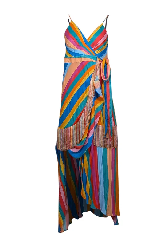 Plus Size Women Dress with a Flattering A - Line Cut for Comfort and Style Plus Size Women Dress with a Flattering A - Line Cut for Comfort and Style Farm Rio - Rainbow Striped Wrap Dress w/ Fringe Trim Sz S Plus Size Women Dress with a Flattering A - Line Cut for Comfort and Style Plus Size Women Dress with a Flattering A - Line Cut for Comfort and Style Farm Rio - Rainbow Striped Wrap Dress w/ Fringe Trim Sz S