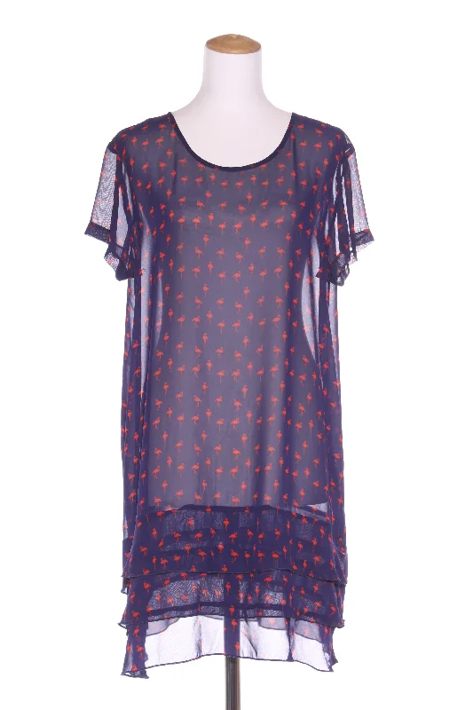 Halter Neck Women Dress to Show Off the Shoulders and Neckline Halter Neck Women Dress to Show Off the Shoulders and Neckline I AM By Andrea Moore - Flamingo print chiffon dress! 14