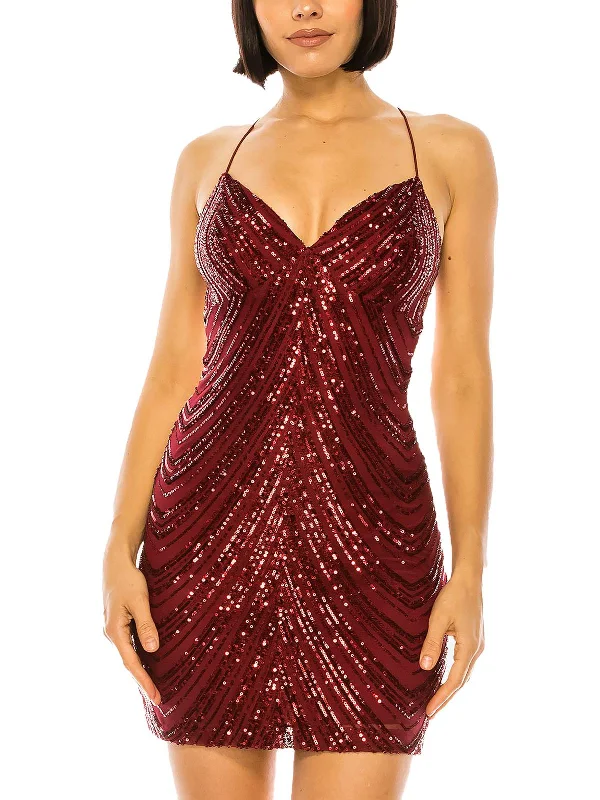 Printed Abstract Women Dress for a Modern and Artistic Appeal Printed Abstract Women Dress for a Modern and Artistic Appeal Juniors Womens Sequin Mini Bodycon Dress
