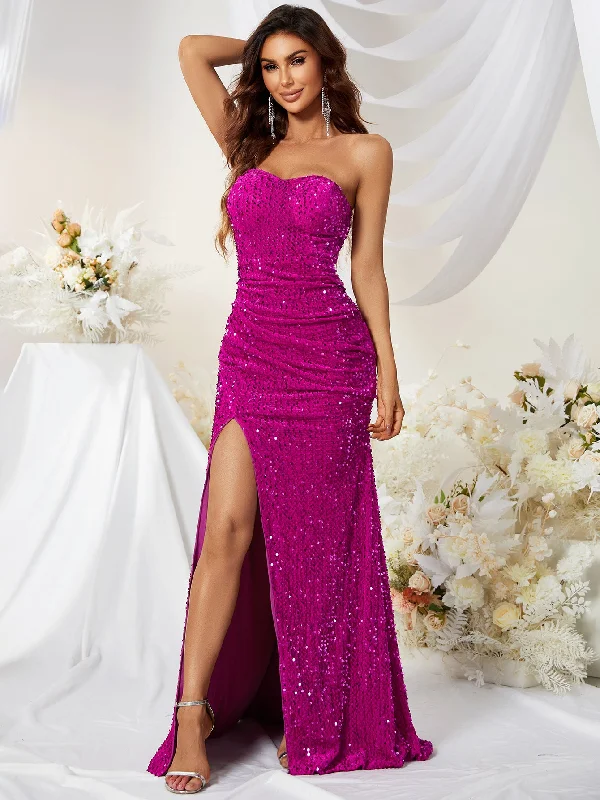 Plus Size Women Dress with a Flattering A - Line Cut for Comfort and Style Plus Size Women Dress with a Flattering A - Line Cut for Comfort and Style NiDELL New Velvet Sequin Tube Top Pitaya Dress Split Trailing Fishtail Dress-Sst2044 Plus Size Women Dress with a Flattering A - Line Cut for Comfort and Style Plus Size Women Dress with a Flattering A - Line Cut for Comfort and Style NiDELL New Velvet Sequin Tube Top Pitaya Dress Split Trailing Fishtail Dress-Sst2044